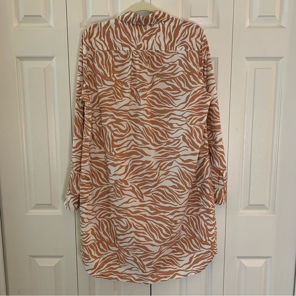 Velvet Heart Dresses & Skirts - Velvet Heart Pink Zebra Print Long Sleeve Dress or Tunic